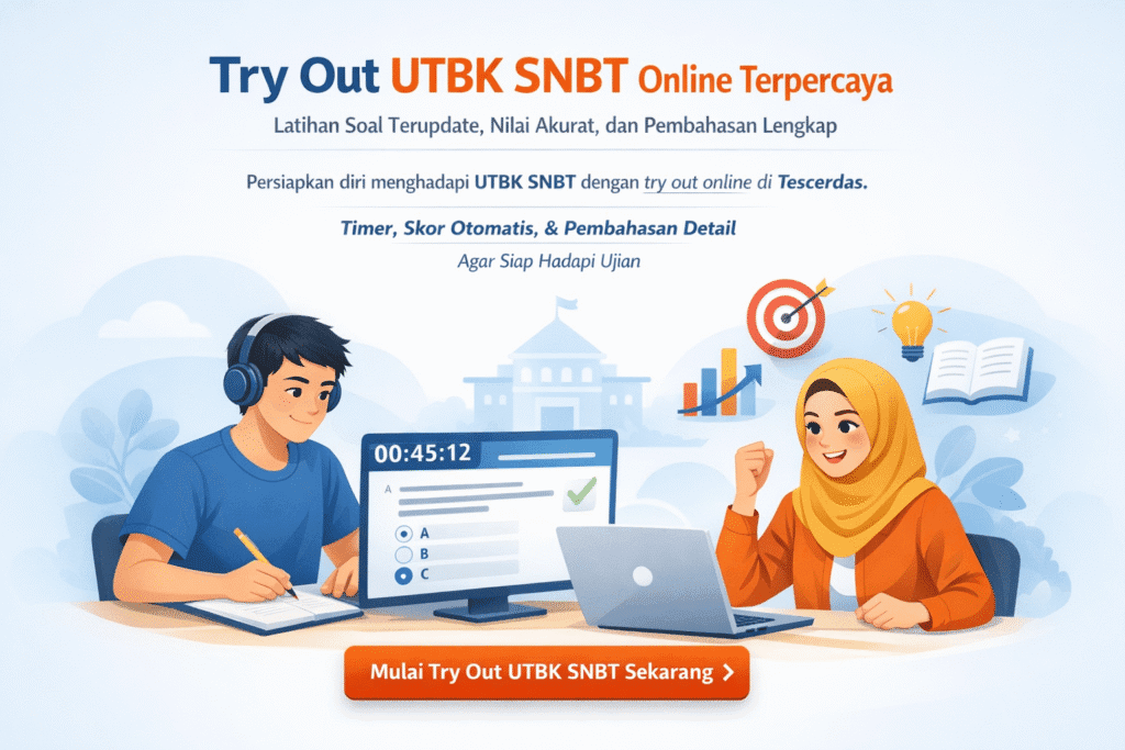 Tryout utbk snbt terpercaya gratis tescerdas