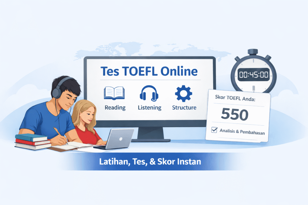 latihan tes toefl tescerdas online